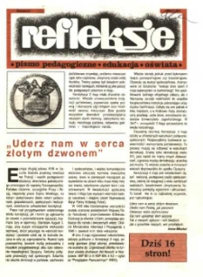 Refleksje : pismo pedagogiczne, edukacja, oświata. 1991 nr 3