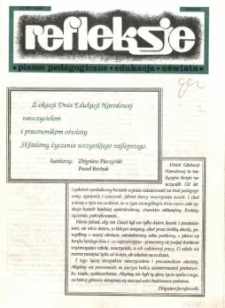 Refleksje : pismo pedagogiczne, edukacja, oświata. 1992 nr 6