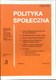 Polityka Społeczna. 2012 nr 8