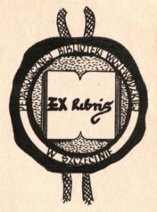 Ex libris Pedagogicznej Biblioteki Wojewódzkiej w Szczecinie