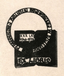 Ex libris : XXX Lat : 1946-1976 : Pedagogicznej Biblioteki Wojewódzkiej w Szczecinie