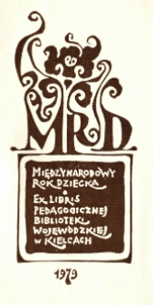 Ex libris Pedagogicznej Biblioteki Wojewódzkiej w Kielcach : 1979 Międzynarodowy Rok Dziecka