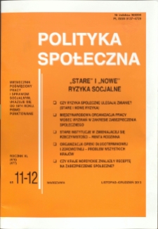 Polityka Społeczna. 2013 nr 11-12