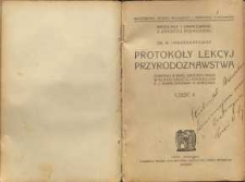 Protokóły lekcyj przyrodoznawstwa : odbytych w r. szkolnym 1919/20 w klasie drugiej gimnazjum p. Kowalczykówny w Warszawie. Cz. 2