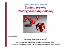 System prawny Rzeczypospolitej Polskiej : moduł 30