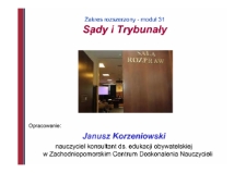 Sądy i trybunały : moduł 31