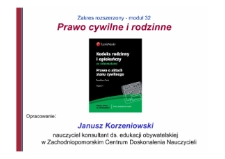 Prawo cywilne i rodzinne : moduł 32