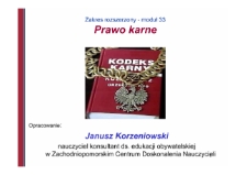 Prawo karne : moduł 33