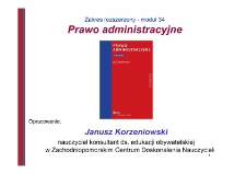 Prawo administracyjne : moduł 34