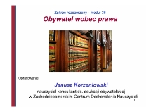 Obywatel wobec prawa : moduł 35