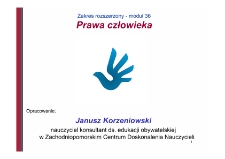 Prawa człowieka : moduł 36