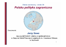 Polska polityka zagraniczna : moduł 39