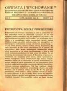 Oświata i Wychowanie. R.5, 1933 nr 2-3