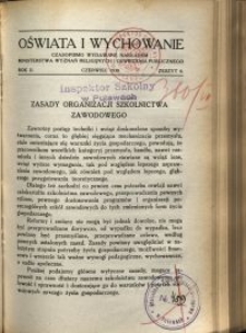 Oświata i Wychowanie. R.2, 1930 nr 6