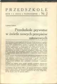 Przedszkole. R.1, 1933/4 nr 2