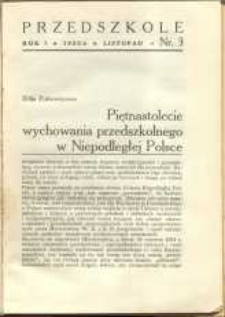 Przedszkole. R.1, 1933/4 nr 3