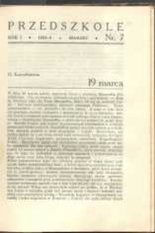 Przedszkole. R.1, 1933/4 nr 7