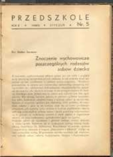 Przedszkole. R.2, 1934/5 nr 5