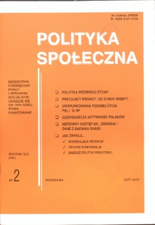 Polityka Społeczna. 2015 nr 2