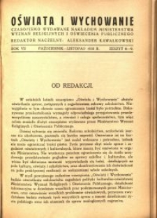 Oświata i Wychowanie. R.7, 1935 nr 8-9