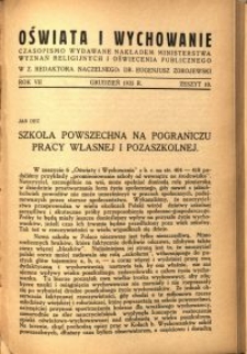 Oświata i Wychowanie. R.7, 1935 nr 10