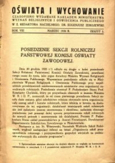 Oświata i Wychowanie. R.8, 1936 nr 3