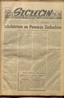 Szczecin. Tygodnik Pomorza Zachodniego. 1948 nr 3