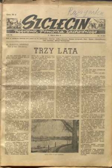 Szczecin. Tygodnik Pomorza Zachodniego. 1948 nr 19