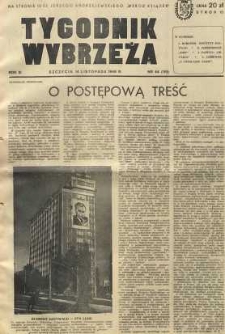 Szczecin. Tygodnik Pomorza Zachodniego. 1948 nr 44