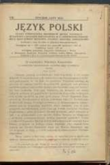 Język Polski. R. VIII, 1923 nr 1