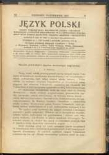Język Polski. R. XII, 1927 nr 5