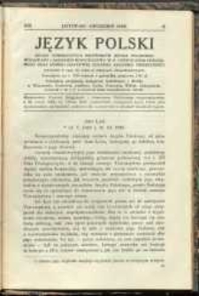 Język Polski. R. XIII, 1928 nr 6