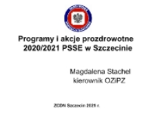 Programy i akcje prozdrowotne 2020/2021 PSSE w Szczecinie. Tydzień mózgu w ZCDN-ie