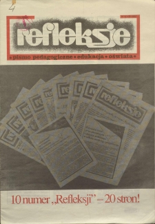 Refleksje : pismo pedagogiczne, edukacja, oświata. 1992 nr 4