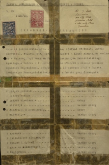 Świadectwo Dojrzałości Państwowe Seminarjum Nauczycielskie Męskie w Bobryku; 16.06.1923 r