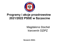 Programy i akcje prozdrowotne 2021/2022 PSSE w Szczecinie. Tydzień mózgu w ZCDN-ie