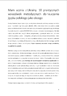 Mam ucznia z Ukrainy. 10 praktycznych wskazówek metodycznych do nauczania języka polskiego jako obcego