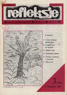 Refleksje : pismo pedagogiczne, edukacja, oświata. 1995 nr 3