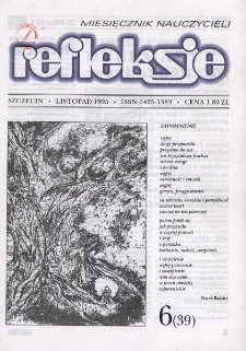 Refleksje : miesięcznik nauczycieli. 1995 nr 6