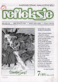 Refleksje : miesięcznik nauczycieli. 1995 nr 7