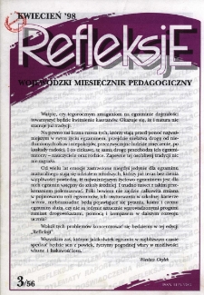 Refleksje : wojewódzki miesięcznik pedagogiczny. 1998 nr 3