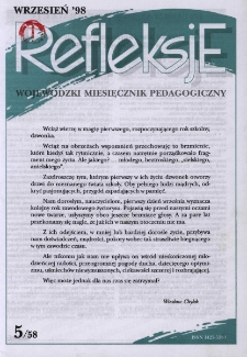 Refleksje : wojewódzki miesięcznik pedagogiczny. 1998 nr 5