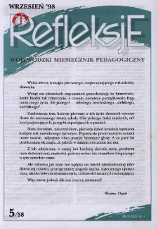 Refleksje : wojewódzki miesięcznik pedagogiczny. 1998 nr 5