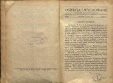 Oświata i Wychowanie. R.1, 1929 nr 1