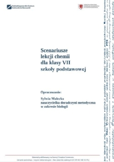 Mieszaniny substancji i spsoby ich rozdzielania : scenariusze lekcji chemii dla klasy VII szkoły podstawowej