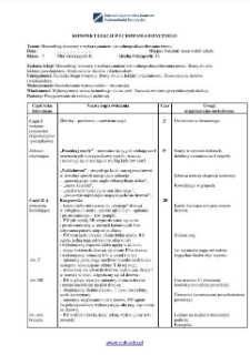 Konspekt lekcji wychowania fizycznego : marszobieg terenowy z wykorzystaniem naturalnego ukształtowania terenu