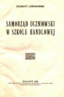 Samorząd uczniowski w szkole handlowej