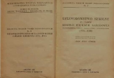 Ustawodawstwo szkolne za czasów Komisji Edukacji Narodowej : rozporządzenia, ustawy pedagogiczne i organizacyjne : (1773-1793)