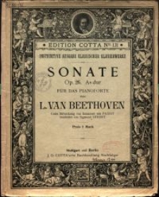 Sonate As dur : Op. 26 : für das Pianoforte