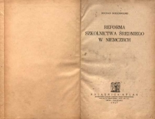 Reforma szkolnictwa średniego w niemczech